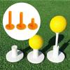 3Pcs Golf Tee Practice Tees Elastic T Shape Round Hole Park Ball Holder for Hitting