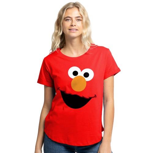 Sesame Street Womens/Ladies Elmo Face T-Shirt