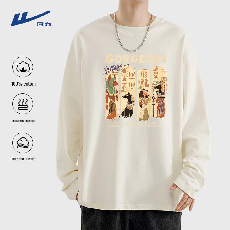 Warrior Men's Long-Sleeve Cotton Casual Sports T-Shirt