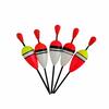 15Pcs 1 Set Vertical Buoy Sea Fishing Floats Assorted Size for Most Type of Angling with Attachment