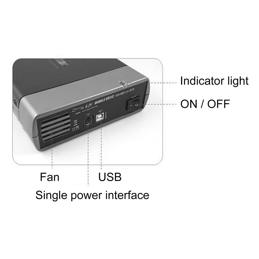 Новый 5,25-дюймовый USB 2.0 SATA внешний оптический привод корпус адаптер коробка для ПК