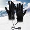 Водонепроницаемые перчатки с подогревом для мужчин и женщин, перезаряжаемые грелки для рук, электрические перчатки с подогревом с сенсорным экраном для катания на лыжах, пеших прогулок, езды на велосипеде, вождения