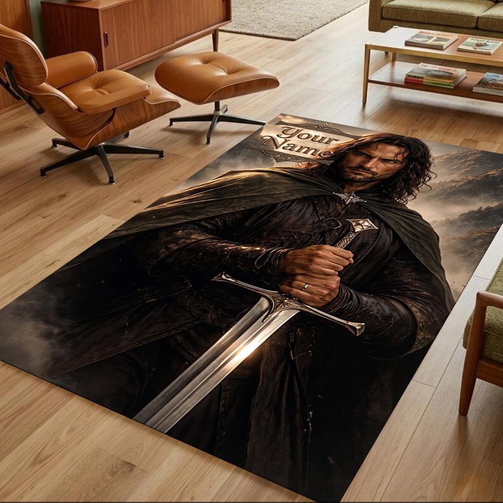 Lord Rings Customize Your Name Carpet Suitable for Decorate room Bedrooms Living Rooms Dormitory Anti-slip Rug Office home decor