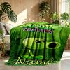 Custom Name Personalized Plants vs. Zombies Print Blanket, Home Decor, Bedroom, Sofa, Camping, Couch, Gifts for Birthday Christmas