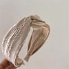 Twill Fabric Women's Knotted Headband Solid Color Twill Headband Hair Accessories  Shopping Wear