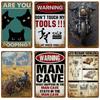 Bedroom Metal Signs Retro Metal Plate Posters Wall Art Mural Vintage Room Decoration Home Decor Items Tin Signs Aesthetic Men