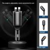 Cargador de coche retráctil carga rápida 120W adaptador universal para dispositivos móviles