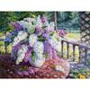 Diamond Painting Lilac Cross Stitch 5D DIY Diamond Embroidery Vase Full Round Flower Home Decoration
