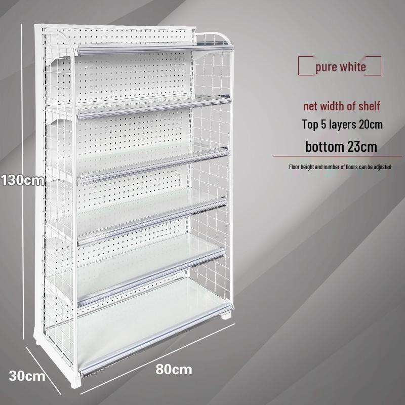 Single-Sided Snack Display Shelf for Convenience Store Registers
