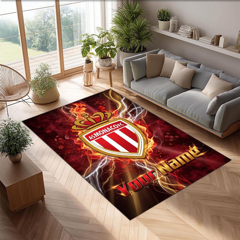 Monaco FC Printed Crystal Velvet Rug Non‑Slip Crystal Velvet Carpet For Sofa Bedroom Indoor Home Decoration