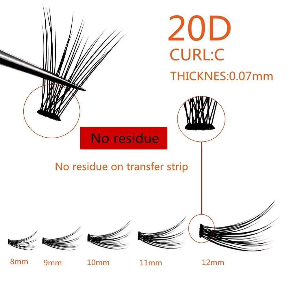 Hot Natural Thick lashes Eye Makeup Tool 20D Individual Eyelash Imitation Mink Fake Eyelashes