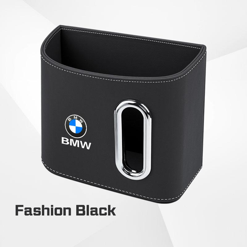AAAOS1 Leather Car Door Storage Box For BMW X1X3X4 X5 X6 X7 1 3 5 7 Series E70 E87 F40 F48 G20 G30 Tissue Holder Backrest Organizer Bag