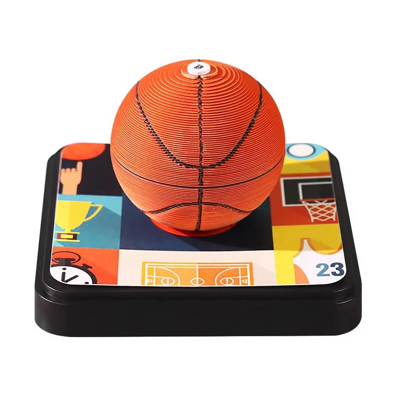 3D Memo Pad 2025 Calendar Football Basketball Soccer Ball With Logo Custom Sticky Note Notepads Gift Item for Men Boys RS003