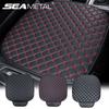 1pc Car Front Seat Cover PU Leather Universal Vehicle Seat Cushion with Storage Pocket Anti Slip Front Chair Protector