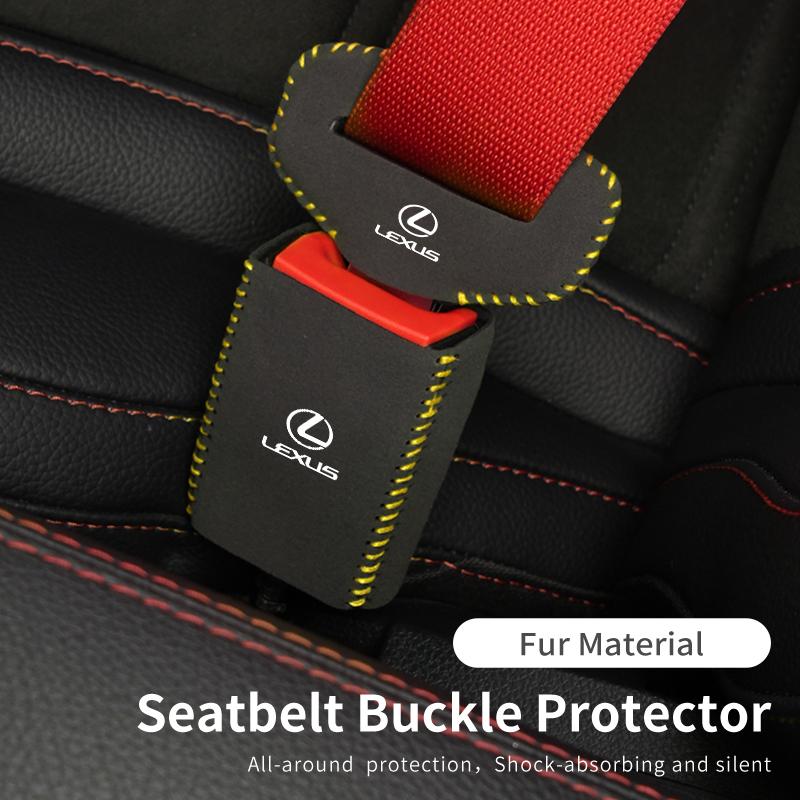 JEQS5 Car Seatbelt Buckle Cover Base Protector Case Accessories For Lexus IS250 IS200 CT200h GS300 LS430 RX450h LX570 IS300 ES