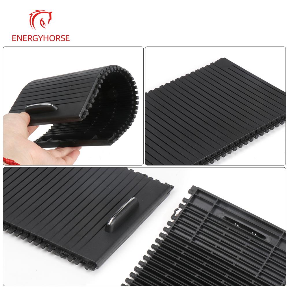 Black Car Center Console Cover Water Cup Holder Sliding Roller Blind Replacement For Mercedes Benz X204 GLK Class