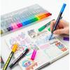 Fantasy Glitter Dual-Line Outline Pen, 8/12/24/36 Set Outline Markers, Self-Draw Outline Metallic Markers