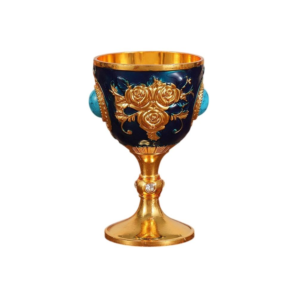 Flower Synthetic Turquoise Wine Cup Zinc Zinc Zinc Alloy Vodka Champagne Liqueur Cup Gift