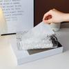 Элегантная коробка для салфеток с пульсацией воды, пластиковый держатель для салфеток, квадратный овальный ящик для настольного компьютера