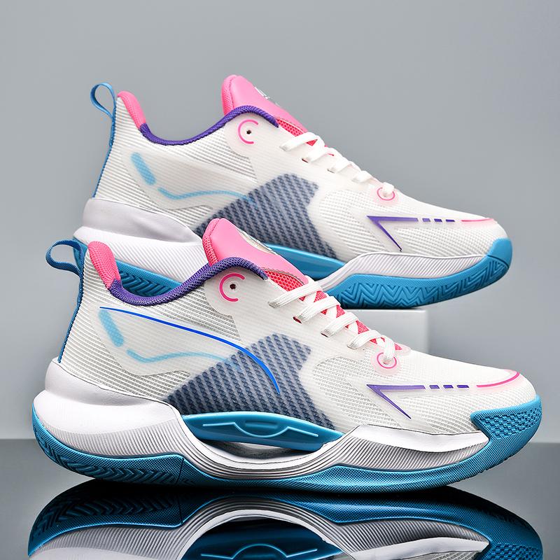 Men'S Casual Shoes Shockproof Comfortable Outdoor High Quality Ultra Light V2 Basketball Shoes Rubber +Md+Tpu