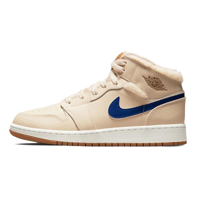 Jordan 1 Mid Utility Fleece Pearl White GS DO2207-264