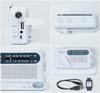 Yamazen Curiom Hand Crank Radio Waterproof Dustproof Mobile Charging AM FM Wide FM White YTM-R100