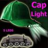 5 LED Cap Hat Head Fishing Camping Bike Night Light  Equipment (not Include The Cap)   Tools