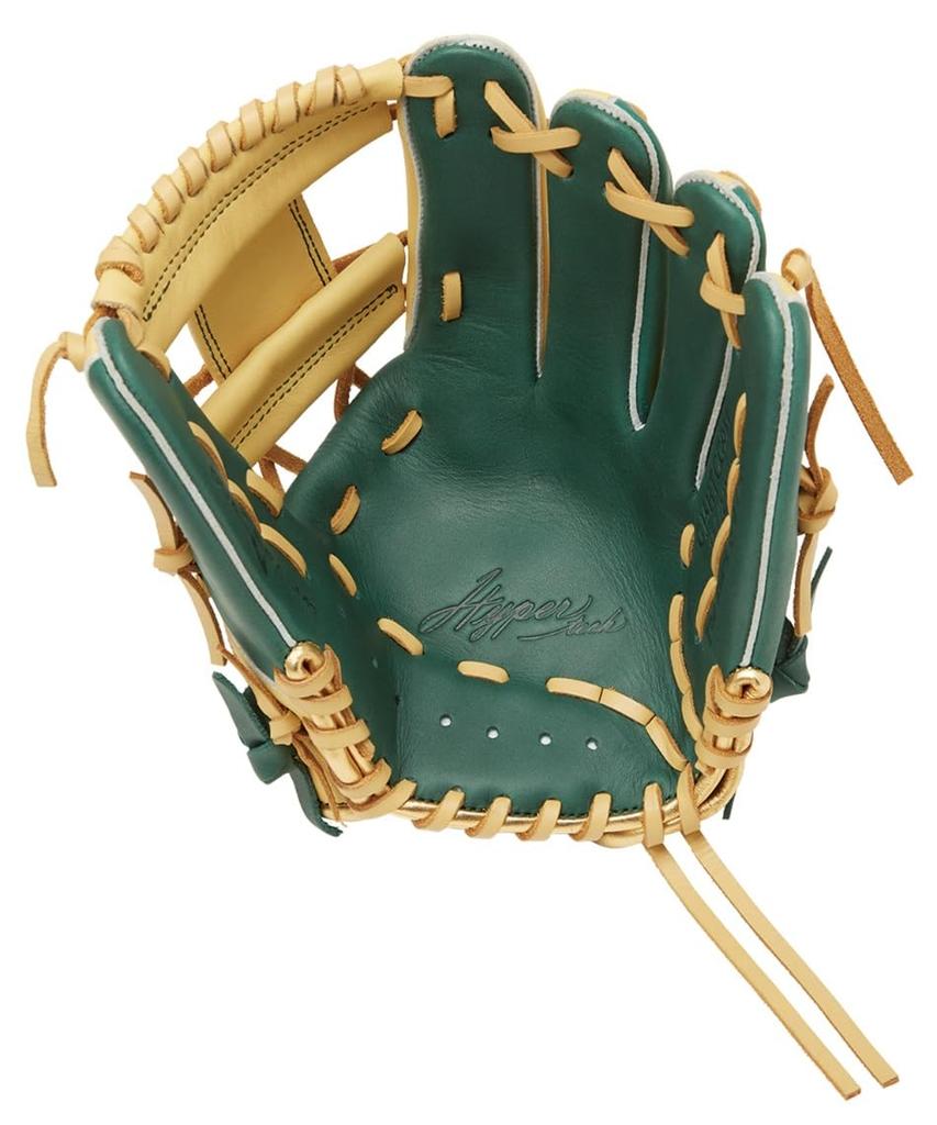 Rawlings Бейсбольная перчатка Hyper Tech Color Dark Размер M, Софтбол, Юниорская, Детская, Sync, Зеленый/Верблюжий, GJ5HTCG9M, (Леворукий бросающий, правша)