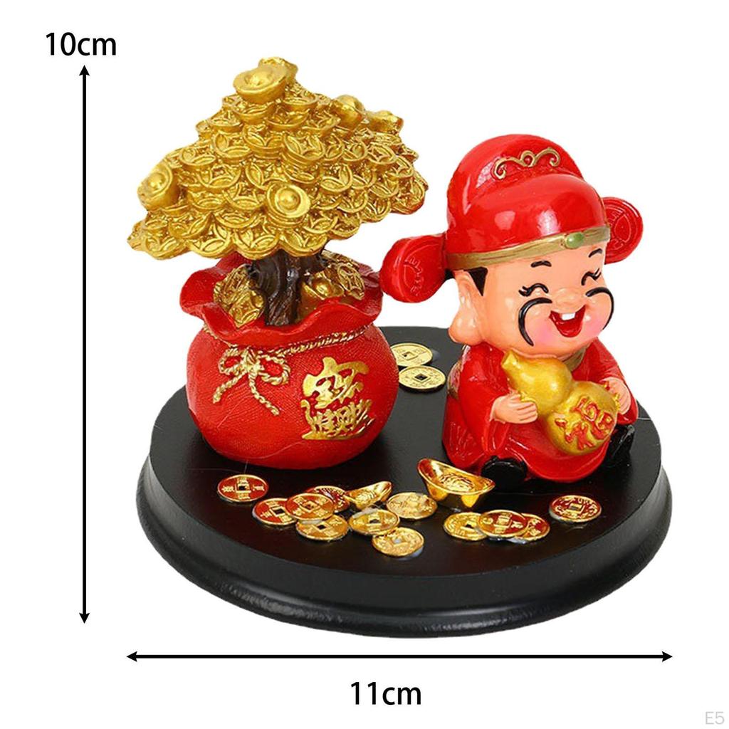 Статуя «Деревья удачи», фигурка бога, бонсай, денежное дерево для центральных элементов стола