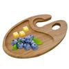 Appetizer Plates Wine Glass Holder Cocktail Charcuterie Plates Wine Glass Topper Wooden Serving Tray Small Cheese Board forParty