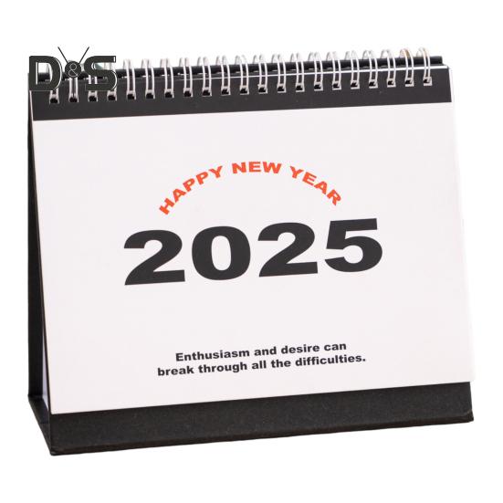 Маленький настольный календарь 2025 года, перекидной настольный календарь, ежемесячный планировщик, органайзер для управления временем для домашнего офиса и школы