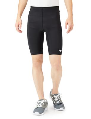 Mizuno Bio Gear Sonic Беговая и трековая одежда, Однотонные полулеггинсы, Черный, Размер L (U2MB2531)