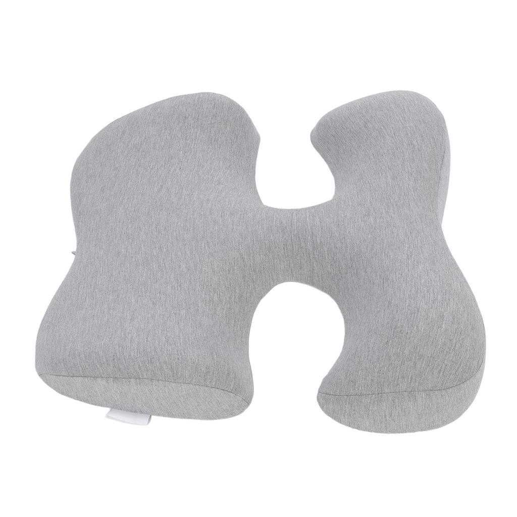 Face Down Chest Pillow Ergonomic Memory Foam Bust Support Cushion for Beauty Salon and Home Sleeping Light Gray