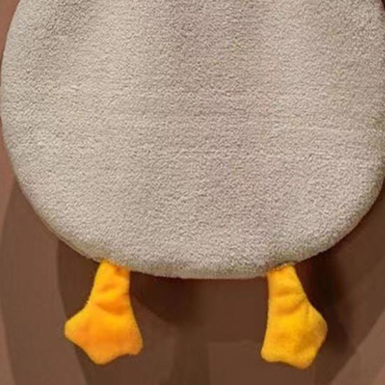 Милое утиное полотенце для рук Мягкое детское полотенце для рук Форма утки Впитывающее полотенце для ванной с петлей для подвешивания для кухни спальни