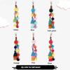 Creative DIY Ornament Accessories Colorful Fur Ball Tassel Bag Pendant Keychain Hanging Ornaments