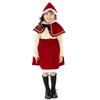 Santa Costume for Christmas Little Red Riding Hood Outfit for Santa Claus Santa Sizes E0425 [monoii] Kids, Cosplay, Girls, Dress, Outfit, 80, 90, 100,