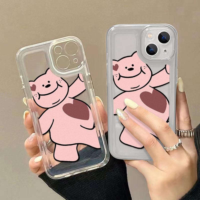 Прозрачный чехол для телефона с милым мультяшным рисунком для Iphone 11, чехол для Iphone Xr Xs 11 12 13 Pro Max Mini 7 8 Plus X Se 2022, противоударный чехол
