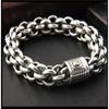 Грубый и модный серебряный цвет ювелирных изделий мужской толстый браслет, властная и ретро мода