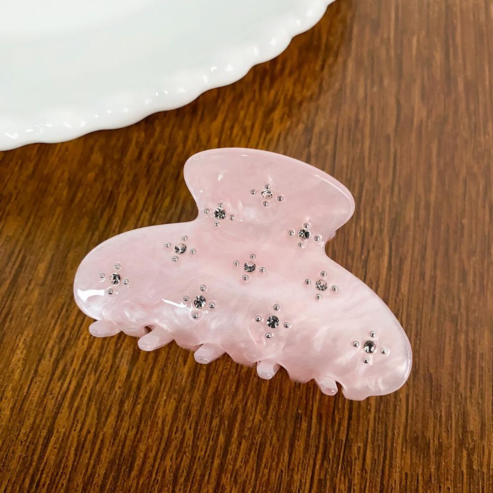 Прозрачная ацетатная заколка для волос со стразами, заколка для волос со стразами в виде бабочки, женская