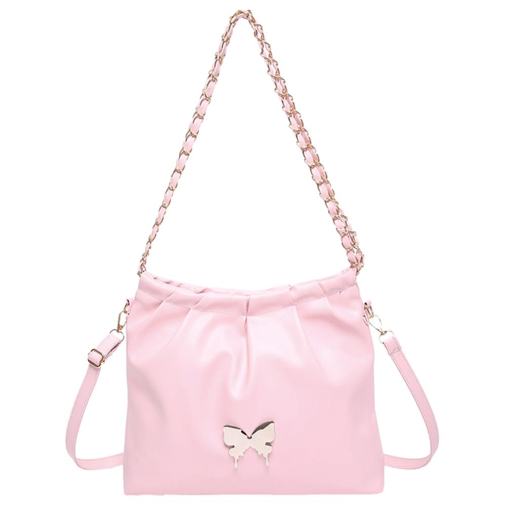Сумка через плечо с бабочкой, модная сумка из искусственной кожи с регулируемым ремешком, модная сумка через плечо