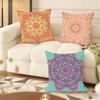 Mandala Bohemian Ethnic Cushion Cover Soft Short Plush Pillow Cover Smooth Cozy Texture Aesthetic Cushion Case Home Decor