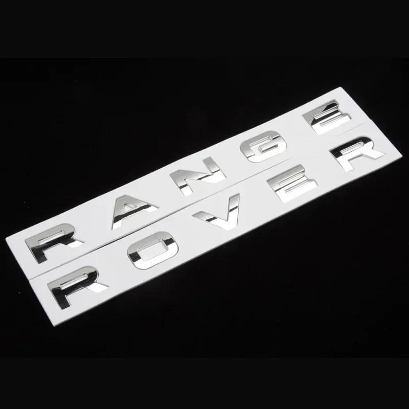 3D ABS Буквы Логотип Значок на Капот Автомобиля Наклейка на Капот Range Rover Эмблема L320 L322 L405 L494 Vouge Discovery Evoque Аксессуары НОВЫЕ