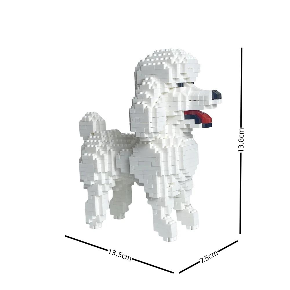 Knew Built Poodle Dog Micro Mini Construction Blocks Toys: Cute Doberman Pinscher Ideal Pet Lover Present Chow Chow Bullhead