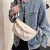 New Ultra-light Washed Cloth Bag Women's 2025 New Versatile Shoulder Messenger Bag Niche Design Japanese Breast Bag Women