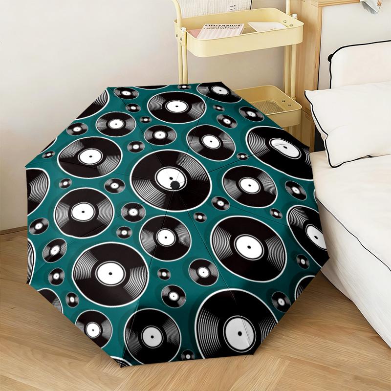 1PC Turntable Automatic Umbrella - Suitable Travel Outdoor Portable Umbrella Birthday Gift Daily Essentials