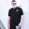 Fat Man Plus Size Plus Size Loose Lapel Short-sleeved T-shirt Fat Man Polo Shirt Oversized Popular Top 7xl