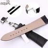 Ремешок для часов, кнопка, скрытая застежка, кожаный браслет, ремешки для наручных часов, сменные аксессуары