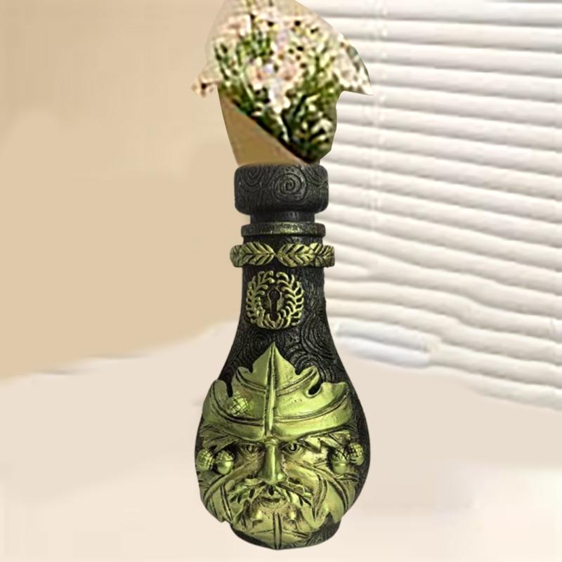Ведьмина бутылка Небесная декоративная лунная банка для зелья Готическая декоративная скульптура ведьмы Украшение для дома
