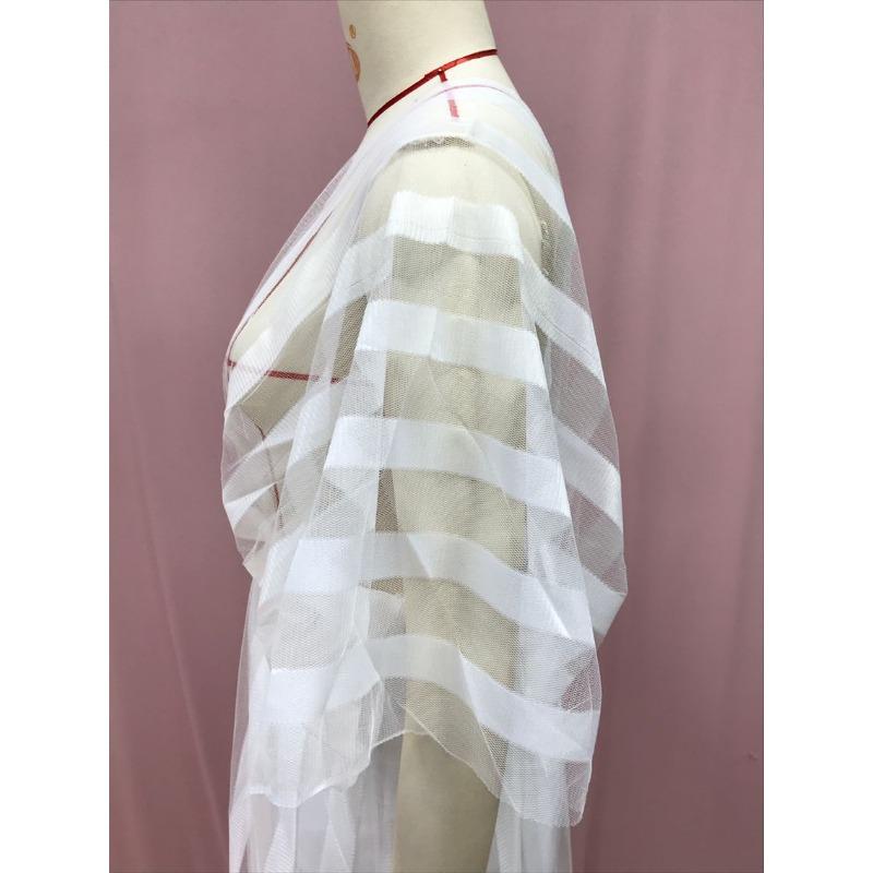 Женские летние узкие полые платья с v-образным вырезом и шалью