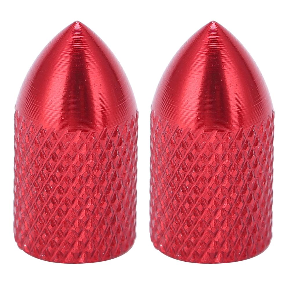 2pcs Schrader Valve Caps Aluminium Alloy Schrader Cycling Valve Dust Covers Bicycle Tire Caps